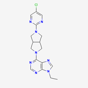 6-[5-(5-chloropyrimidin-2-yl)-octahydropyrrolo[3,4-c]pyrrol-2-yl]-9-ethyl-9H-purine