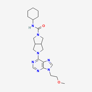 N-cyclohexyl-5-[9-(2-methoxyethyl)-9H-purin-6-yl]-octahydropyrrolo[3,4-c]pyrrole-2-carboxamide