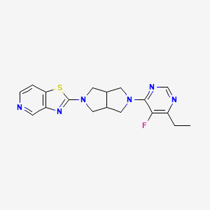 4-Ethyl-5-fluoro-6-(5-{[1,3]thiazolo[4,5-c]pyridin-2-yl}-octahydropyrrolo[3,4-c]pyrrol-2-yl)pyrimidine