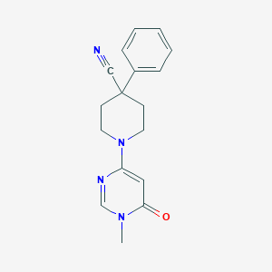 1-(1-Methyl-6-oxo-1,6-dihydropyrimidin-4-yl)-4-phenylpiperidine-4-carbonitrile