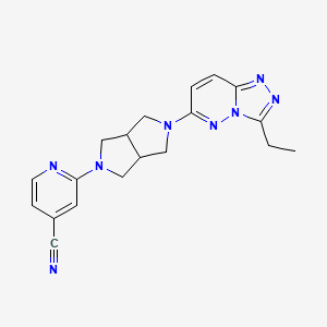 2-(5-{3-Ethyl-[1,2,4]triazolo[4,3-b]pyridazin-6-yl}-octahydropyrrolo[3,4-c]pyrrol-2-yl)pyridine-4-carbonitrile