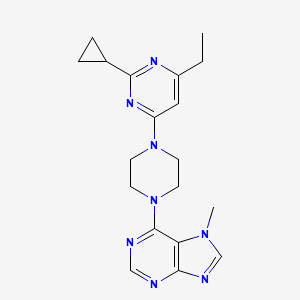 6-[4-(2-cyclopropyl-6-ethylpyrimidin-4-yl)piperazin-1-yl]-7-methyl-7H-purine