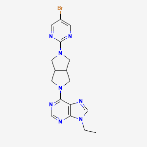 6-[5-(5-bromopyrimidin-2-yl)-octahydropyrrolo[3,4-c]pyrrol-2-yl]-9-ethyl-9H-purine