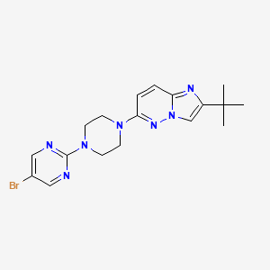 5-Bromo-2-(4-{2-tert-butylimidazo[1,2-b]pyridazin-6-yl}piperazin-1-yl)pyrimidine