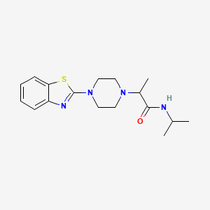 2-[4-(1,3-benzothiazol-2-yl)piperazin-1-yl]-N-(propan-2-yl)propanamide