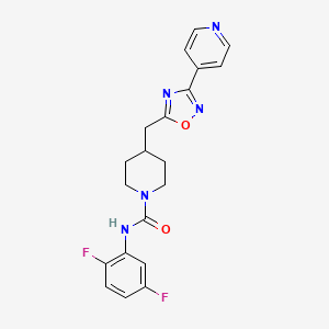 N-(2,5-difluorophenyl)-4-{[3-(pyridin-4-yl)-1,2,4-oxadiazol-5-yl]methyl}piperidine-1-carboxamide