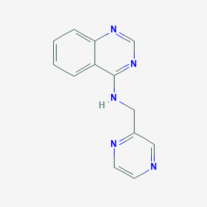 molecular formula C13H11N5 B12247116 N-[(pyrazin-2-yl)methyl]quinazolin-4-amine 