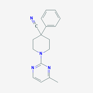 1-(4-Methylpyrimidin-2-yl)-4-phenylpiperidine-4-carbonitrile