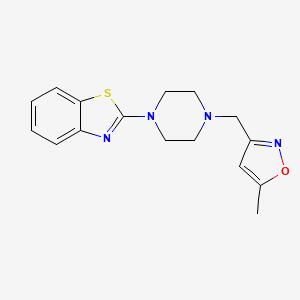 2-{4-[(5-Methyl-1,2-oxazol-3-yl)methyl]piperazin-1-yl}-1,3-benzothiazole