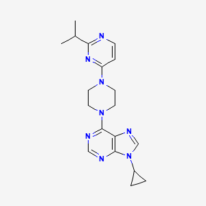 9-cyclopropyl-6-{4-[2-(propan-2-yl)pyrimidin-4-yl]piperazin-1-yl}-9H-purine