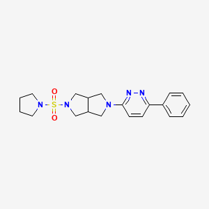 3-Phenyl-6-[5-(pyrrolidine-1-sulfonyl)-octahydropyrrolo[3,4-c]pyrrol-2-yl]pyridazine