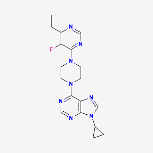 9-cyclopropyl-6-[4-(6-ethyl-5-fluoropyrimidin-4-yl)piperazin-1-yl]-9H-purine