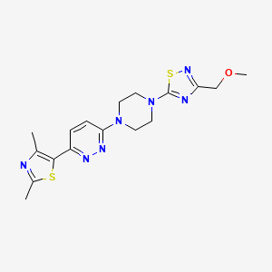 3-(2,4-Dimethyl-1,3-thiazol-5-yl)-6-{4-[3-(methoxymethyl)-1,2,4-thiadiazol-5-yl]piperazin-1-yl}pyridazine