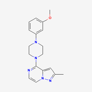 1-(3-Methoxyphenyl)-4-{2-methylpyrazolo[1,5-a]pyrazin-4-yl}piperazine