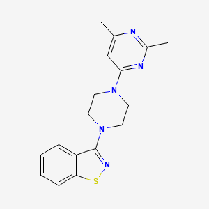 3-[4-(2,6-Dimethylpyrimidin-4-yl)piperazin-1-yl]-1,2-benzothiazole