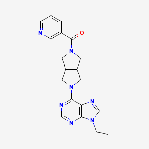 9-ethyl-6-[5-(pyridine-3-carbonyl)-octahydropyrrolo[3,4-c]pyrrol-2-yl]-9H-purine