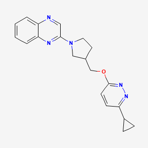 2-(3-{[(6-Cyclopropylpyridazin-3-yl)oxy]methyl}pyrrolidin-1-yl)quinoxaline