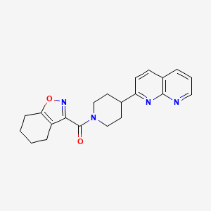 2-[1-(4,5,6,7-Tetrahydro-1,2-benzoxazole-3-carbonyl)piperidin-4-yl]-1,8-naphthyridine