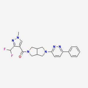 3-{5-[3-(difluoromethyl)-1-methyl-1H-pyrazole-4-carbonyl]-octahydropyrrolo[3,4-c]pyrrol-2-yl}-6-phenylpyridazine