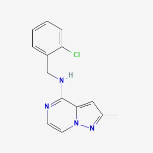 N-[(2-chlorophenyl)methyl]-2-methylpyrazolo[1,5-a]pyrazin-4-amine