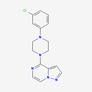 1-(3-Chlorophenyl)-4-{pyrazolo[1,5-a]pyrazin-4-yl}piperazine