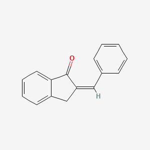 molecular formula C16H12O B1224727 (2Z)-2-Benzylideneindan-1-one 
