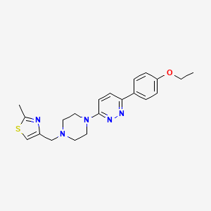 3-(4-Ethoxyphenyl)-6-{4-[(2-methyl-1,3-thiazol-4-yl)methyl]piperazin-1-yl}pyridazine