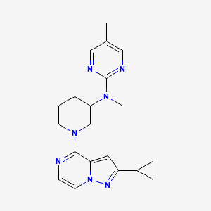 N-(1-{2-cyclopropylpyrazolo[1,5-a]pyrazin-4-yl}piperidin-3-yl)-N,5-dimethylpyrimidin-2-amine