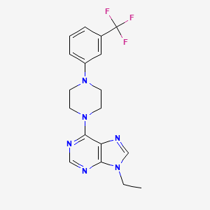 9-ethyl-6-{4-[3-(trifluoromethyl)phenyl]piperazin-1-yl}-9H-purine