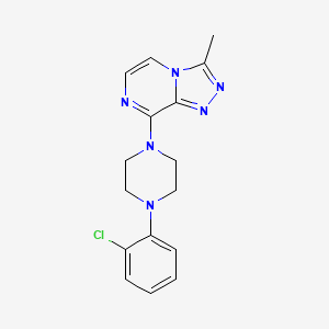 1-(2-Chlorophenyl)-4-{3-methyl-[1,2,4]triazolo[4,3-a]pyrazin-8-yl}piperazine