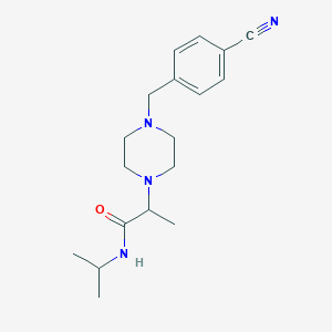 2-{4-[(4-cyanophenyl)methyl]piperazin-1-yl}-N-(propan-2-yl)propanamide