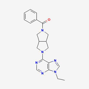 6-{5-benzoyl-octahydropyrrolo[3,4-c]pyrrol-2-yl}-9-ethyl-9H-purine