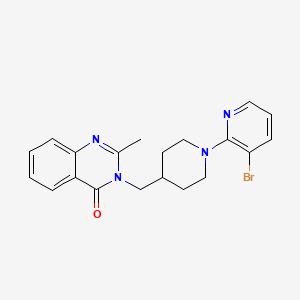 3-{[1-(3-Bromopyridin-2-yl)piperidin-4-yl]methyl}-2-methyl-3,4-dihydroquinazolin-4-one