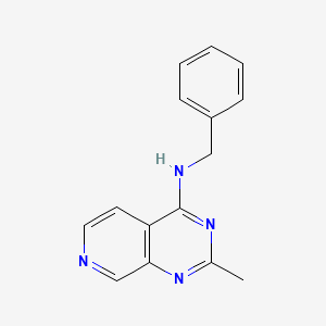 molecular formula C15H14N4 B12247510 N-benzyl-2-methylpyrido[3,4-d]pyrimidin-4-amine 