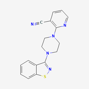 2-[4-(1,2-Benzothiazol-3-yl)piperazin-1-yl]pyridine-3-carbonitrile