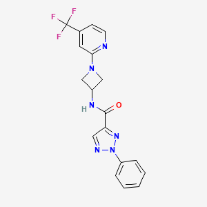 2-phenyl-N-{1-[4-(trifluoromethyl)pyridin-2-yl]azetidin-3-yl}-2H-1,2,3-triazole-4-carboxamide