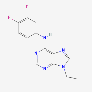 N-(3,4-difluorophenyl)-9-ethyl-9H-purin-6-amine