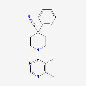 1-(5,6-Dimethylpyrimidin-4-yl)-4-phenylpiperidine-4-carbonitrile