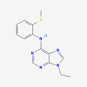 9-ethyl-N-[2-(methylsulfanyl)phenyl]-9H-purin-6-amine