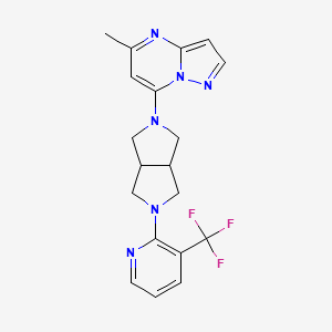 2-(5-{5-Methylpyrazolo[1,5-a]pyrimidin-7-yl}-octahydropyrrolo[3,4-c]pyrrol-2-yl)-3-(trifluoromethyl)pyridine