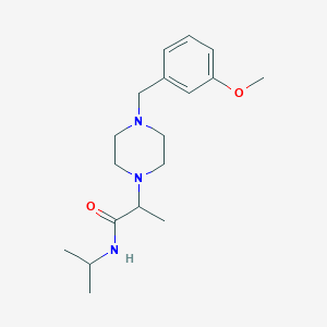 2-{4-[(3-methoxyphenyl)methyl]piperazin-1-yl}-N-(propan-2-yl)propanamide