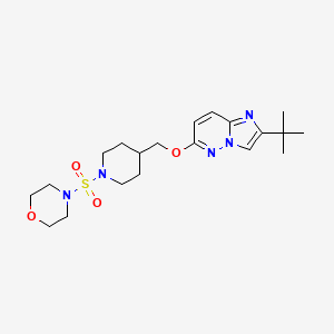 molecular formula C20H31N5O4S B12247681 4-({4-[({2-Tert-butylimidazo[1,2-b]pyridazin-6-yl}oxy)methyl]piperidin-1-yl}sulfonyl)morpholine 