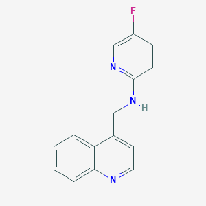 5-fluoro-N-[(quinolin-4-yl)methyl]pyridin-2-amine