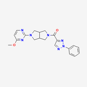 4-methoxy-2-[5-(2-phenyl-2H-1,2,3-triazole-4-carbonyl)-octahydropyrrolo[3,4-c]pyrrol-2-yl]pyrimidine