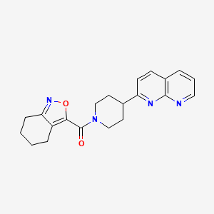 2-[1-(4,5,6,7-Tetrahydro-2,1-benzoxazole-3-carbonyl)piperidin-4-yl]-1,8-naphthyridine