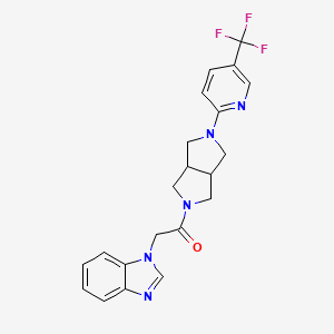 2-(1H-1,3-benzodiazol-1-yl)-1-{5-[5-(trifluoromethyl)pyridin-2-yl]-octahydropyrrolo[3,4-c]pyrrol-2-yl}ethan-1-one