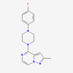 1-(4-Fluorophenyl)-4-{2-methylpyrazolo[1,5-a]pyrazin-4-yl}piperazine