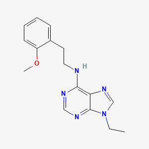 9-ethyl-N-[2-(2-methoxyphenyl)ethyl]-9H-purin-6-amine