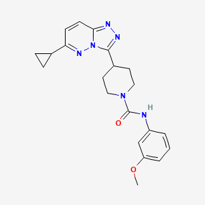 4-{6-cyclopropyl-[1,2,4]triazolo[4,3-b]pyridazin-3-yl}-N-(3-methoxyphenyl)piperidine-1-carboxamide