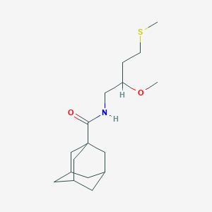 N-[2-methoxy-4-(methylsulfanyl)butyl]adamantane-1-carboxamide